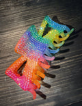 Rainbow Rhinestoned Claw Clip